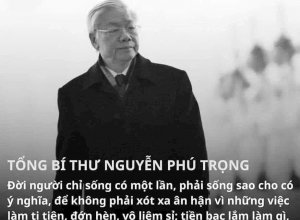 Tin Buồn . Vô cùng thương tiếc bác Nguyễn Phú Trọng 