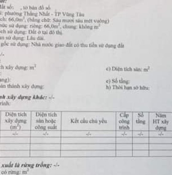 Cần bán Lô đất Hẻm 61 đường 30/4 (hẻm Lẩu bò ông già). 