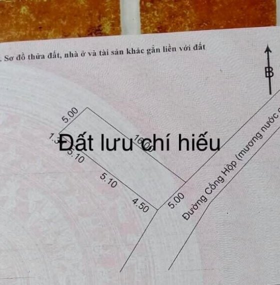 Bán lô đất mặt tiền cống hộp đường Bình Giã 935 phường 10, TP Vũng Tàu.  