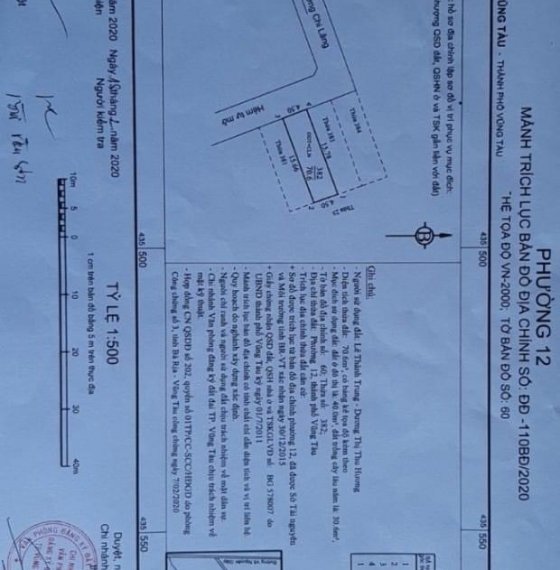 Chính chủ gửi bán lô đất số 1  Chi Lăng, phường 12 , TP Vũng Tàu