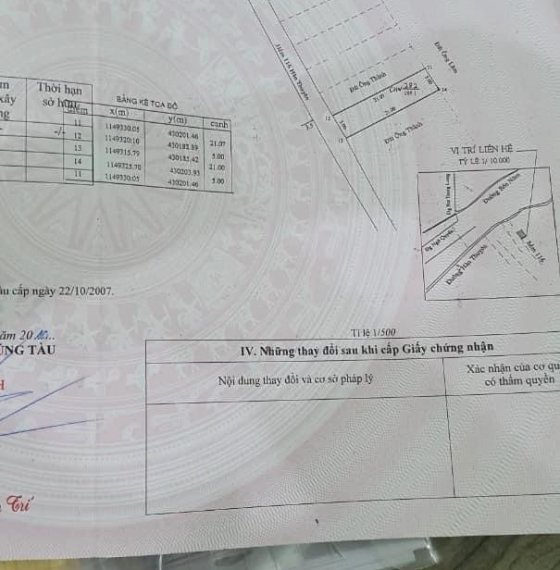 cần bán lô đất nông nghiệp sổ riêng mặt tiền hẻm 116 đi Hàn thuyên , đất phủ hồng , phường 10, Tp Vũ