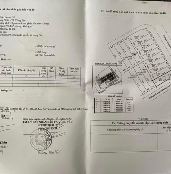 Lô góc khu đô thị Chí Linh , p Thắng Nhất tp Vũng Tàu    