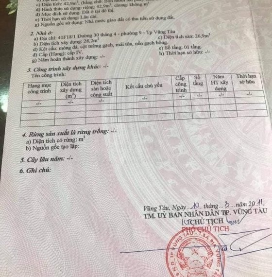 #10 Cần bán lô đất Nguyễn Thị Định , phường 9, TP Vũng Tàu.  