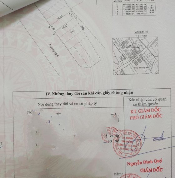 Bán lô C9 tái định cư 1.65 ha, Phường 10, tp Vũng Tàu.  