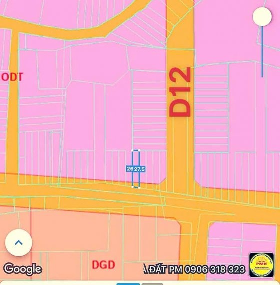 Bán Đất mặt tiền TP Phú Mỹ giá dưới 2 tỷ 