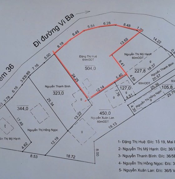 504m2 - 5 tỷ. Bán Đất nghỉ dưỡng đường Viba trung tâm Vũng Tàu 
