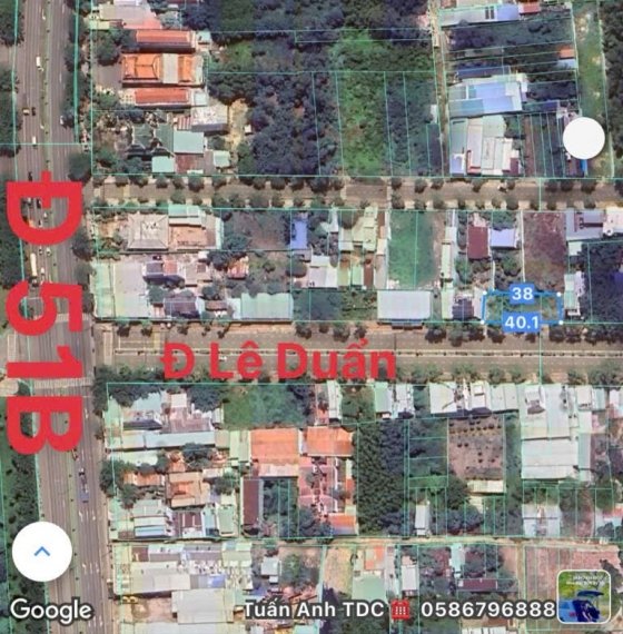 Bán Đất mặt tiền đường Lê Duẩn TP Phú Mỹ BRVT 