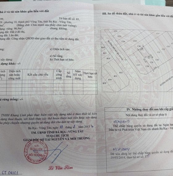 Bán Đất mặt tiền Vũng Tàu gần biển giá rẻ 