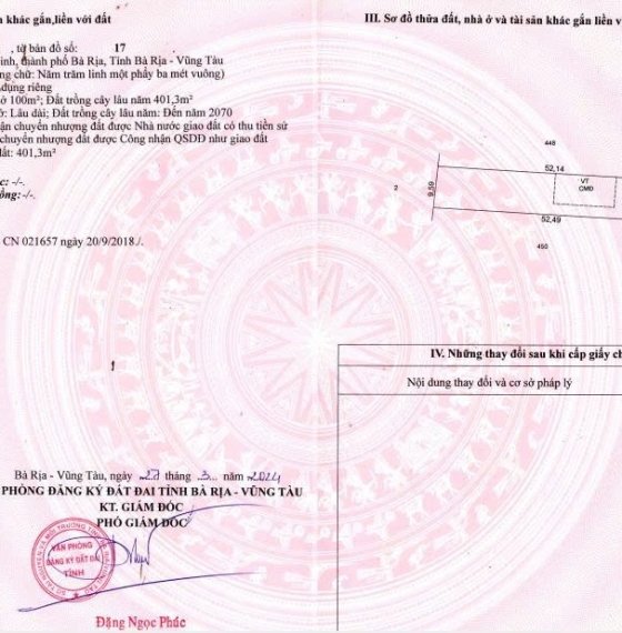 Bán Đất gần đường QL 51 TP Bà Rịa. Giá ĐẦU TƯ đất Đẹp 