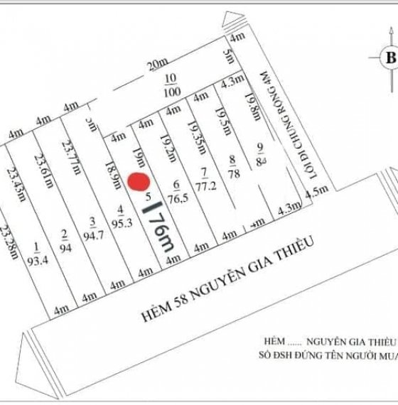 Cần bán gấp lô đất mặt tiền hẻm 58 đường Nguyễn Gia Thiều, phường 12 Vũng Tàu