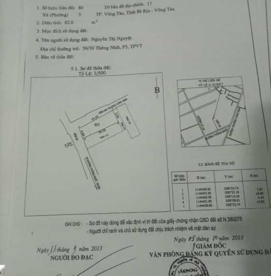 Bán nhà đường Thống Nhất, p3, tp. Vũng Tàu