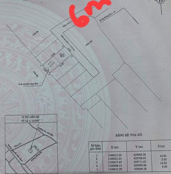Chủ gửi bán lô đất thổ cư hẻm 41 ĐỐNG ĐA , phường Thắng Nhất tp Vũng Tàu