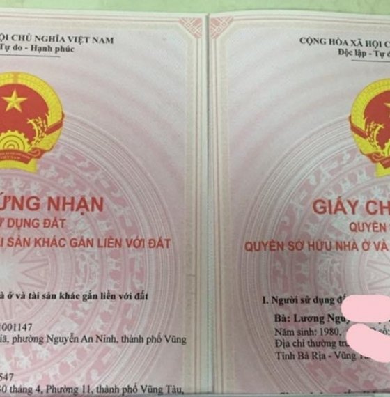 Đất nn hẻm 155 Đô Lương. Phường 11 . Tp Vũng Tàu