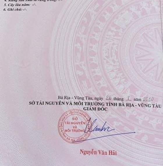 Chủ gửi lô Đất NN bìa Riêng , mặt hẻm 874 đường 30/4 P11 tp Vũng Tàu