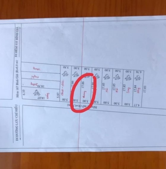 Bán lô đất hẻm 167 Lưu Chí Hiếu ,phường 10, TP Vũng Tàu.