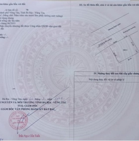 Đất mặt tiền đường Bờ Kênh 167 ĐÔ LƯƠNG P12 gần dự án nhà ở LAVIDA TP VŨNG TÀU