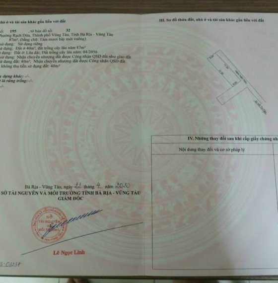 BÁN ĐẤT HẺM 37 HỒ CHI TÂN PHƯỜNG RẠCH DỪA VŨNG TÀU.