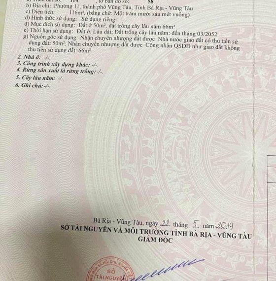 Cần BÁN GẤP lô đất MT đường Cổng Hộp qh 27,5m NGAY SAU BỆNH VIỆN MỚI tp VŨNG TÀU.