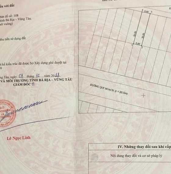 Chính chủ gửi Bán Đất dự án Sông Cây Khế P12 tp Vũng Tàu