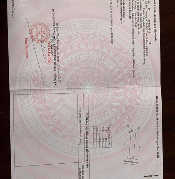 Bán Đất Tóc Tiên. Tx Phú Mỹ ( tp Cảng trong tương lai ).