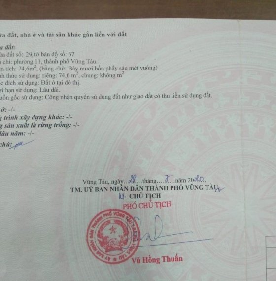 Nhà cấp 4 có 3PN P11 TPVT