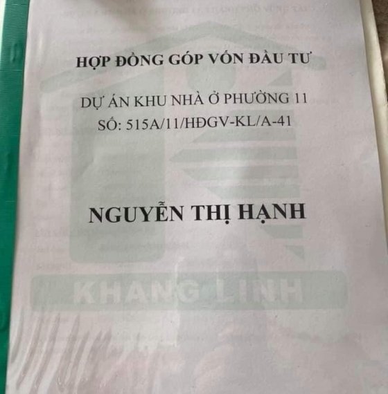 Bán lô đất Khang Linh phường 11, xây dựng ngay trục đường chính