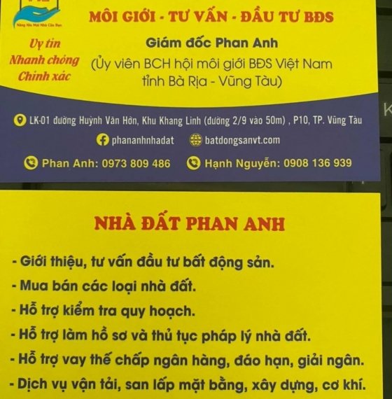 Chính chủ gửi bán căn nhà 1tr1l mặt tiền đường Trần Phú phường 6 TpVt