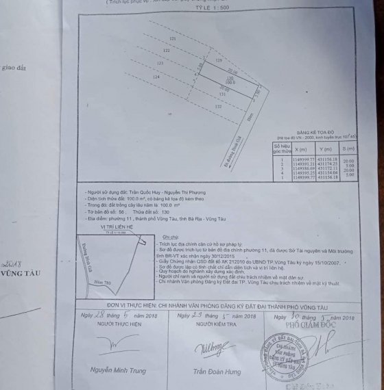 BÁN DÃY PHÒNG TRỌ HẺM 780 BÌNH GIÃ , SỔ RIÊNG P11 TPVT