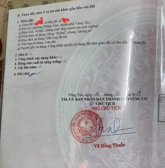 Bán nhà hẻm võ thị sáu , Phường thắng Tam ngay trung tâm thành phố biển, thích hợp xây nhà nghỉ kh