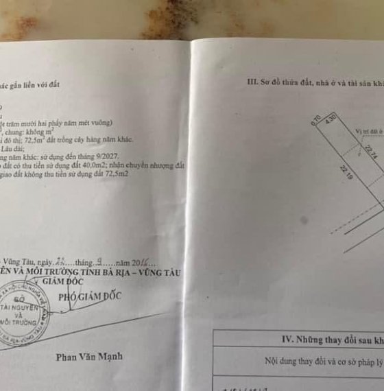 Bán Đất hẻm 183 Lưu Chí Hiếu P10 tp Vũng Tàu