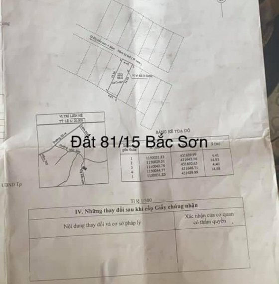 Chính chủ bán lô đất hẻm 81 Bắc Sơn, phường 11, TP Vũng Tàu.
