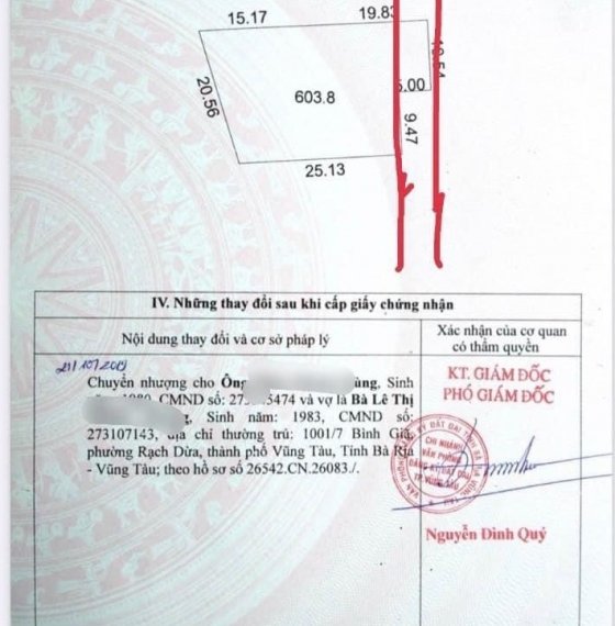 Chủ gửi bán thửa Đất sổ riêng hẻm rộng 5m đường Nguyễn Gia Thiều P12 tp Vũng Tàu