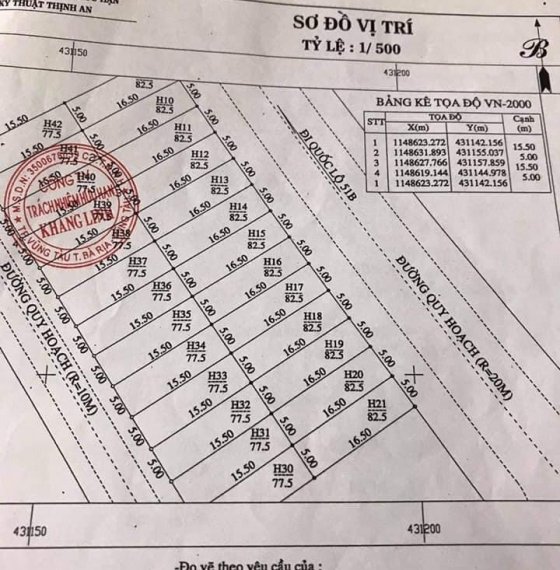 Có lô đất Khang Linh phường 10 TPVT