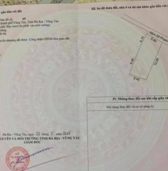 Bán Nhà C4 đường Phạm Văn Dinh. Hẻm rộng 4m. P Thắng Nhất. TpVT.