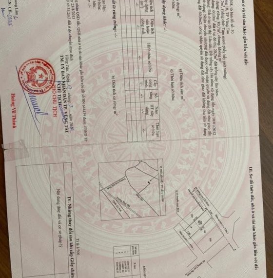 Chính chủ gửi bán nhà 183 Lưu Chí Hiếu ,phường 10, TP Vũng Tàu.