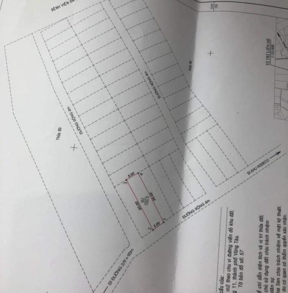 Chính chủ gửi lô đất mặt tiền hẻm chính gần bệnh viện đang đi vào hoạt động . P11 TPVT