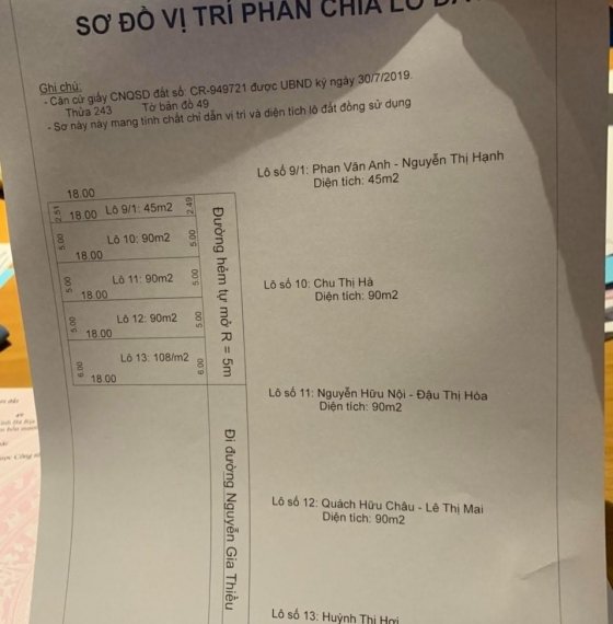Bán đất gần đường 3/2 và 30/4 , cách trường C2 -C3 chỉ 1km . P12 tp Vũng Tàu
