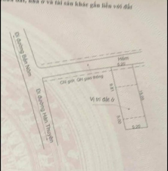 Bán gấp đất hẻm 55 Bến Nôm thông qua 113 Hàn Thuyên. P. Rạch Dừa. Tp. Vũng Tàu