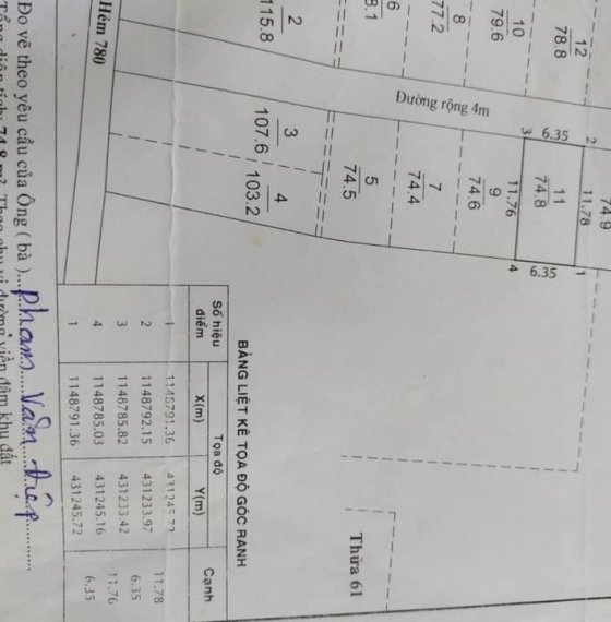 Cần bán gấp lô đất gần Khang Linh phường 10 Vũng Tàu