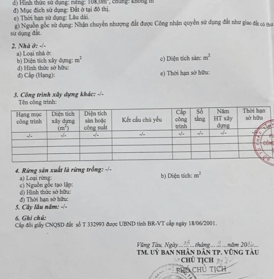 BÁN NHÀ ĐƯỜNG TRƯƠNG CÔNG ĐỊNH P7 TPVT
