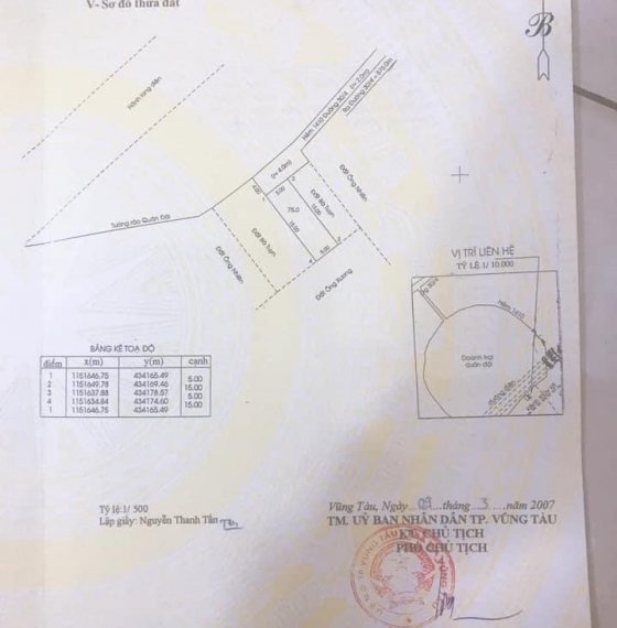 Bán gấp lô đất sổ riêng quy hoạch đất ở đô thị,bao soi Qh luôn ạh hẻm 1410 đg 30/4 TP Vũng Tàu.