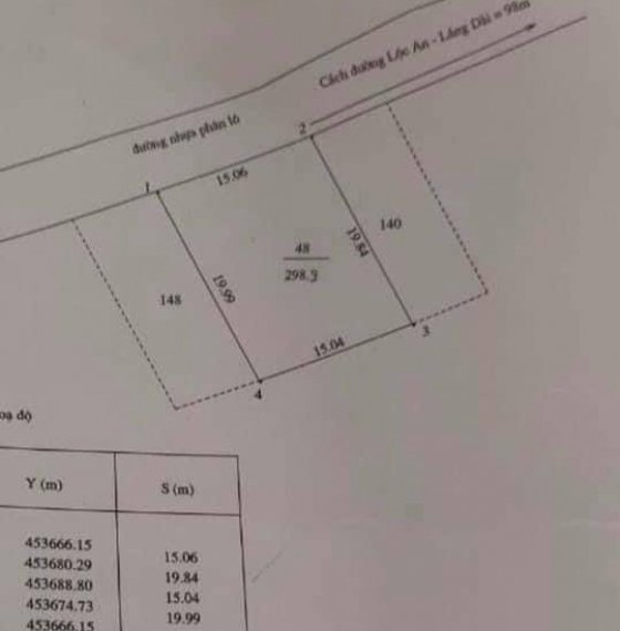 Bán lô đất X.Lộc An, H.Đất Đỏ, BRVT