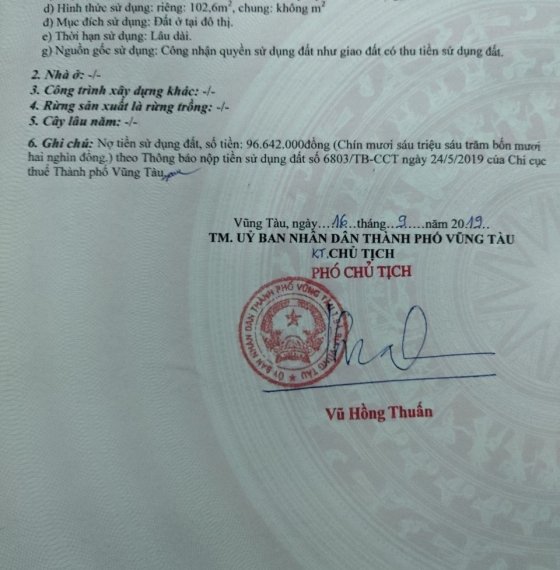 Bán nhà phường Thắng Nhất TpVt
