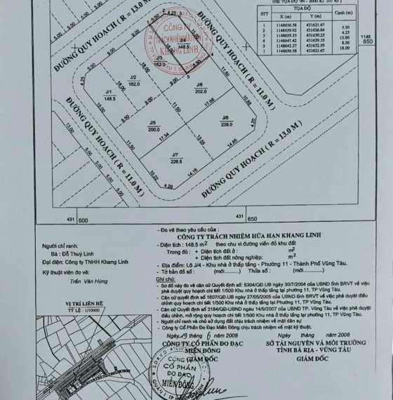 Bán đất khang linh P11TPVT