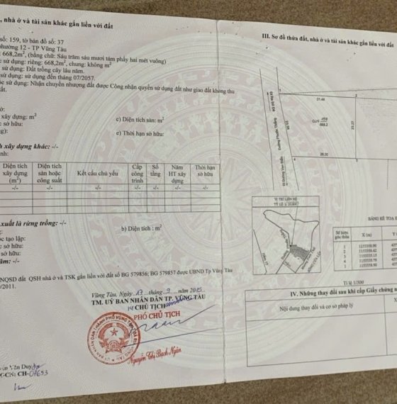 Đất MẶT TIỀN Phước Thắng Vũng Tàu giá ĐẦU TƯ