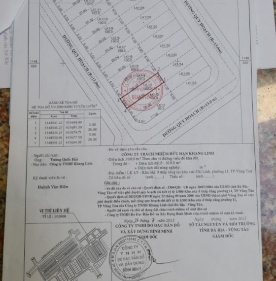 Bán Đất gần biển thành phố Vũng Tàu giá 2 tỷ