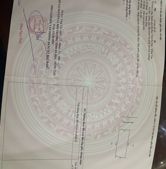 Bán lô đất Lan Anh  1 ngay trung tâm tp Bà Rịa , Vũng Tàu